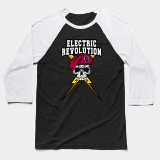 Electric Revolution ii : Tesla EV : Electric Engineer Baseball T-Shirt